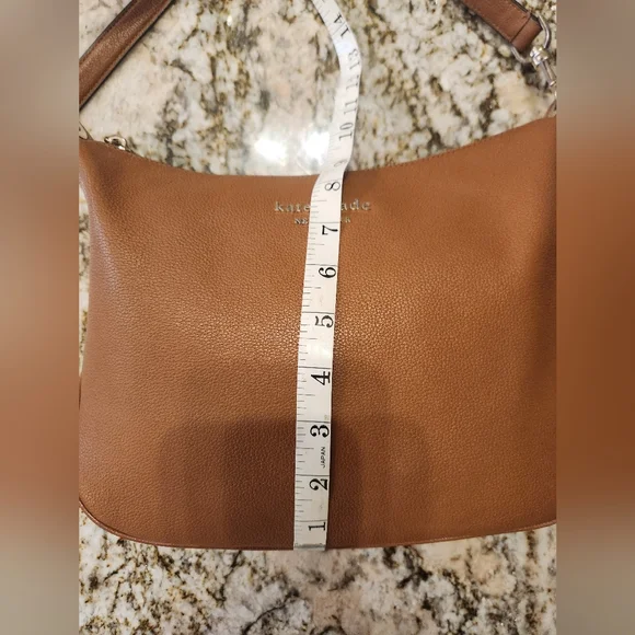 Kate Spade Purse, Camel, Tan Pebbled Leather Shoulder Bag. EUC Warm Gingerbread - Picture 10 of 16